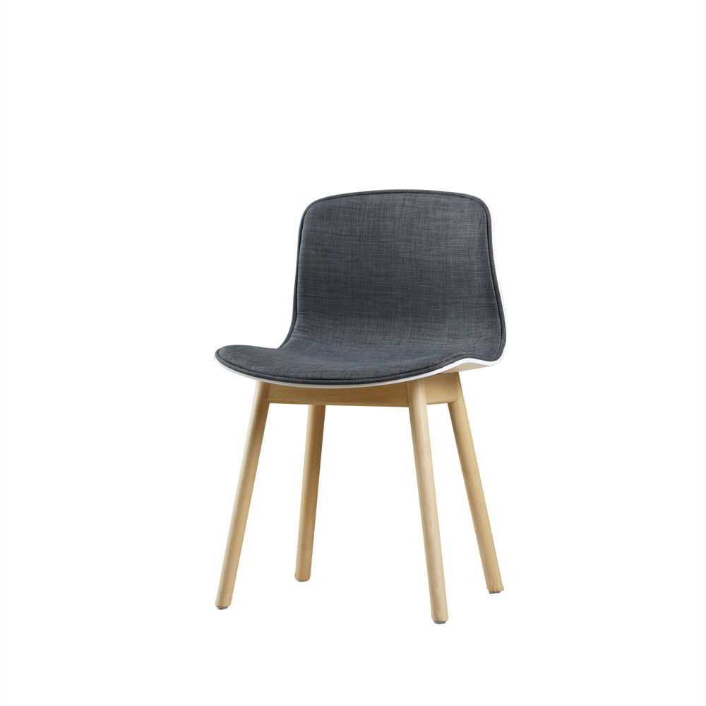 319森版深灰細(xì)麻半包+木腳 座椅